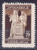 Yugoslavia Republic, Post-War Constitution 1945 Mi#491 I, Mint Never Hinged - Nuevos