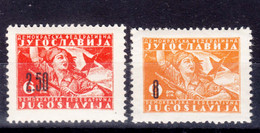 Yugoslavia Republic 1946 Mi#492-493 Mint Hinged - Nuevos