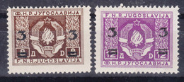 Yugoslavia Republic 1949 Mi#581-582 Mint Hinged - Nuevos