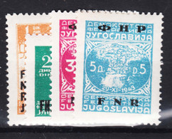 Yugoslavia Republic, Partisans 1950 Mi#601-604 Mint Hinged - Nuevos
