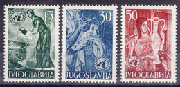Yugoslavia Republic 1953 Mi#714-716 Mint Hinged - Nuevos