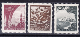 Yugoslavia Republic 1952 Mi#704-706 Mint Hinged - Nuevos