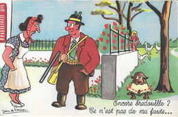 Illustrateur, Jean De Preissac, Chasseur, Menteur, Grivoise, 2 Scans - Preissac