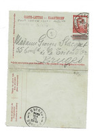 Carte-Lettre/Kaartbrief 10 Ct. ZOUTLEEUW/LEAU (Occupé Le 20.8)  Naar BRUGES 10.VIII.1914 - Zona Non Occupata
