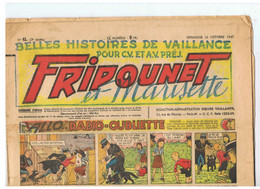 Fripounet Et Marisette Allo.., Radio-oubliette N°41 Du 26/10/1947 2 ème Année - Fripounet