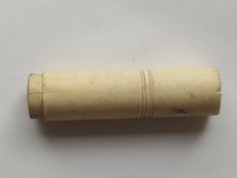 ANCIEN ACCESSOIRE En OS Sculpté, DE CANNE OMBRELLE PARAPLUIE EPOQUE FIN 19ème SIECLE  Long 8,20 Cm Env - Ombrelles, Parapluies