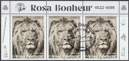 2022 - Y/T 5566 OBLITERE 1er JOUR 04/03/22 - Le LION Par "ROSA BONHEUR 1822-1899" - BLOC 3T ISSU HAUT FEUILLET - Gebraucht