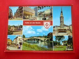 Halle An Der Saale - Wappen - Interhotel - Theater - Burg Giebichenstein - DDR 1979 - Sonderformat Groß - Kyffhäuser