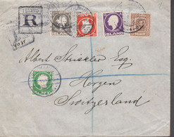 1912. ISLAND. Jon Sigurdsson 6 + 15 Aur + 5 + 10 AUR Frederik VIII + 16 Aur Two Kings On Regi... (Michel 66+) - JF518576 - Lettres & Documents