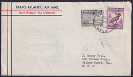 F-EX21451 NEWFOUNDLAND TRANS-ATLANTIC 1939 FIRST FLIGHT BOTWOOD-DUBLIN IRELAND - Premiers Vols