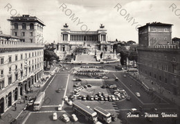 CARTOLINA  ROMA,LAZIO,PIAZZA VENEZIA,STORIA,RELIGIONE,CULTURA,MEMORIA,IMPERO ROMANO,BOLLO STACCATO,VIAGGIATA 1964 - Bridges