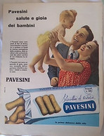 PUBBLICITA' ADVERTISING PAVESINI FOGLIO PUBBLICITARIO RITAGLIO DA GIORNALE DEGLI ANNI 50 - Affiches