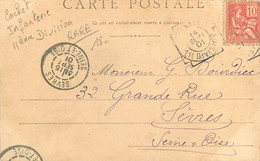 070422 - PHILATELIE RARE Cachet INFANTERIE 11ème Division 1901 - Château De Suzanne Près SEMUY Ardennes - Otros & Sin Clasificación