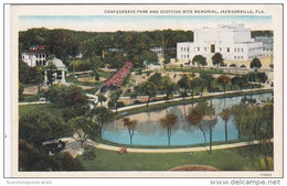 Florida Jacksonville Confederate Park And Scottish Rite Memorial Curteich - Jacksonville