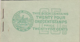 Partial Booklet BK86 Sc#804b, 1-cent Washington 1939 Issue MNH Booklet Cover And One Block Of Stamps Inside - 1. ...-1940