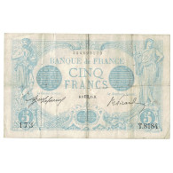 France, 5 Francs, Bleu, 1915, T.818, TB+, Fayette:2.30, KM:70 - 5 F 1912-1917 ''Bleu''
