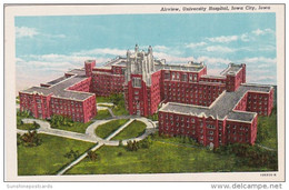 Iowa Iowa City Aerial View University Hospital University Of Iowa Curteich - Iowa City