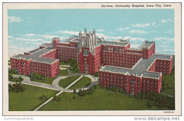 Iowa Iowa City Aerial View University Hospital University Of Iowa Curteich - Iowa City