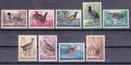 Yugoslavia Republic 1958 Birds Mi#842-850 Mint Hinged - Neufs