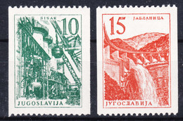 Yugoslavia Republic 1958 Industry And Architecture, Rollen Mi#839-840 Mint Never Hinged - Nuevos