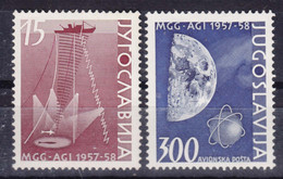 Yugoslavia Republic 1958 Mi#868-869 Mint Hinged - Nuevos