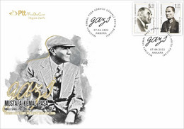 TURKEY / 2022 - (FDC) Mustafa Kemal Ataturk, MNH - Briefe U. Dokumente