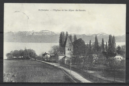 Carte P De 1911 ( St-Sulpice / L'Eglise Et Les Alpes De Savoie ) - Saint-Sulpice