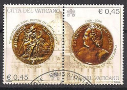 Vatikan  (2006)  Mi.Nr.  1554 + 1555  Gest. / Used  (4ci15) Pair - Usados