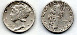 USA  Dime  1943 TTB - 1916-1945: Mercury (Mercure)