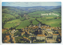 CPSM 69 Rhône - BOURG De THIZY - Vue Aérienne - Thizy