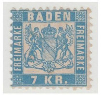 ALLEMAGNE -- BADE --Yvert N° 25a *  --7kr Bleu Ciel -- - Nuevos