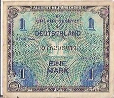 ALLEMAGNE 1 MARK - SERIE 1944 (011) - ALLIIERTE MILITÄRBEHÖRDE - 1 Mark
