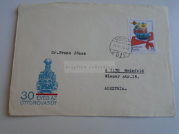 D189675  Hungary  Cover 1978   30 éves Az úttörővasút  -30 Years Anniversary Of Pioneer Railway   -train - Lettres & Documents