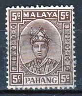 Malaysian State Pahang 1935 Single 5c Definitive Stamp In Fine Used Condition. - Pahang