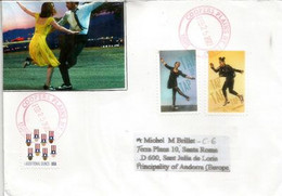 Tap Dancing 2022. Letter New-York To Andorra - Storia Postale