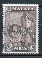 Malaysian State Pahang 1957 Single 10c Definitive Stamp In Fine Used Condition. - Pahang