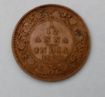 Pièce De Monnaie  INDE  - GEORGE V  -  1/12  ANNA 1928 - Otros – Asia