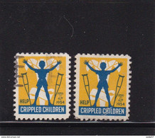 NEDERLAND Cinderella 1954 Help Crippled Children Used/** - Otros & Sin Clasificación