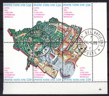 Vatican 1986 Mi#883-888 Used Block - Oblitérés