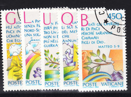 Vatican 1986 Mi#889-893 Used - Usados