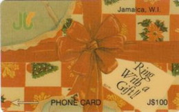 JAMAICA : 002C J$100 RING WITH A GIFT DUMMY CARD NO CONTROL MINT - Jamaica