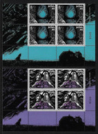 JERSEY - EUROPA 2022 -" STORIES &  MYTHS ".- TWO BLOCS Of 4 STAMPS - BOTTOM SHEET With NUMBER MINT - 2022