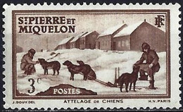 St. Pierre & Miquelon 1938 - Mi 171 - YT 168 ( Team Of Dogs ) MNH** - Unused Stamps