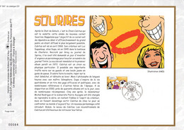 ✅"  SOURIRES / LE CHIEN CUBITUS " Sur Feuillet CEF 1° Jour De 2006 N° YT 3956. Parfait état. Voir Les 2 Scans. FDC - Bandes Dessinées