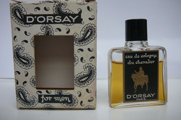 D' ORSAY" EDC DU CHEVALIER" MENTION " OFFERT AVEC NOS COMPLIMENTS"   LIRE ET VOIR!! - Miniaturen Flesjes Heer (met Doos)