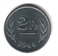 Belguim  Leopold III  2 Francs  1944   Unc - 2 Frank (1944 Bevrijding)