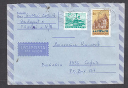 Hungary 20/1983 - 4 Ft., Autobus, Architecture, Letter Ordinary+Par Avion Travel To Bulgaria - Covers & Documents