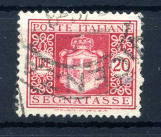 1945 LUOGOTENENZA TASSE N.96 USATO Filigrana Ruota - Postage Due