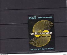 NEDERLAND Cinderella 1960 Efficiency Beurs RAI Amsterdam - Other & Unclassified