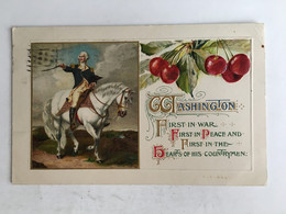 USA - George Washington Revolutionary War Of Independence American Flag Litho 1913 Brockton Stamp Timbre President - Presidenti